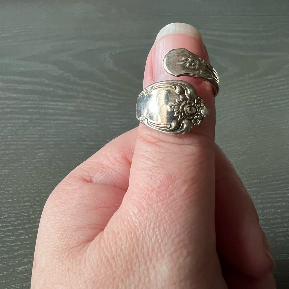 Elegant Silver Spoon Ring